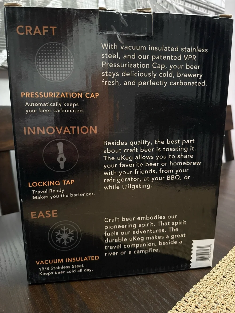BRAND NEW Growler Werks uKeg Pressurized Growler - Stainless Steel Silver 128 Oz